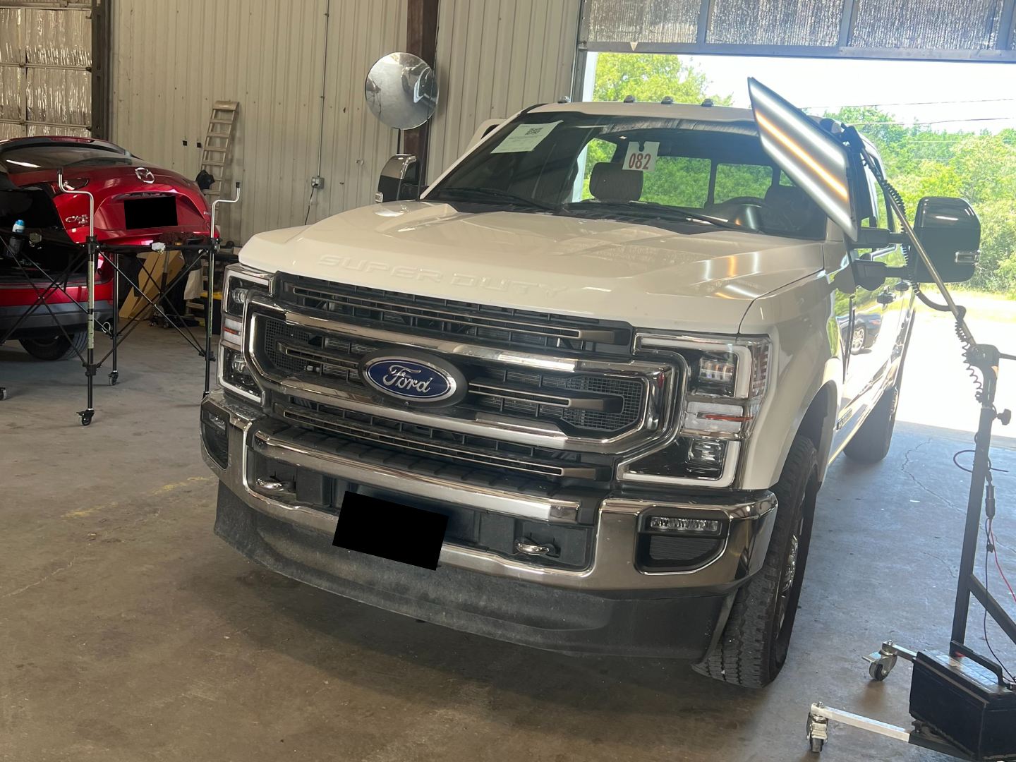 PDR Repaired Truck Completed PDR repair with all hail dents removed and the original paint and finish preserved.